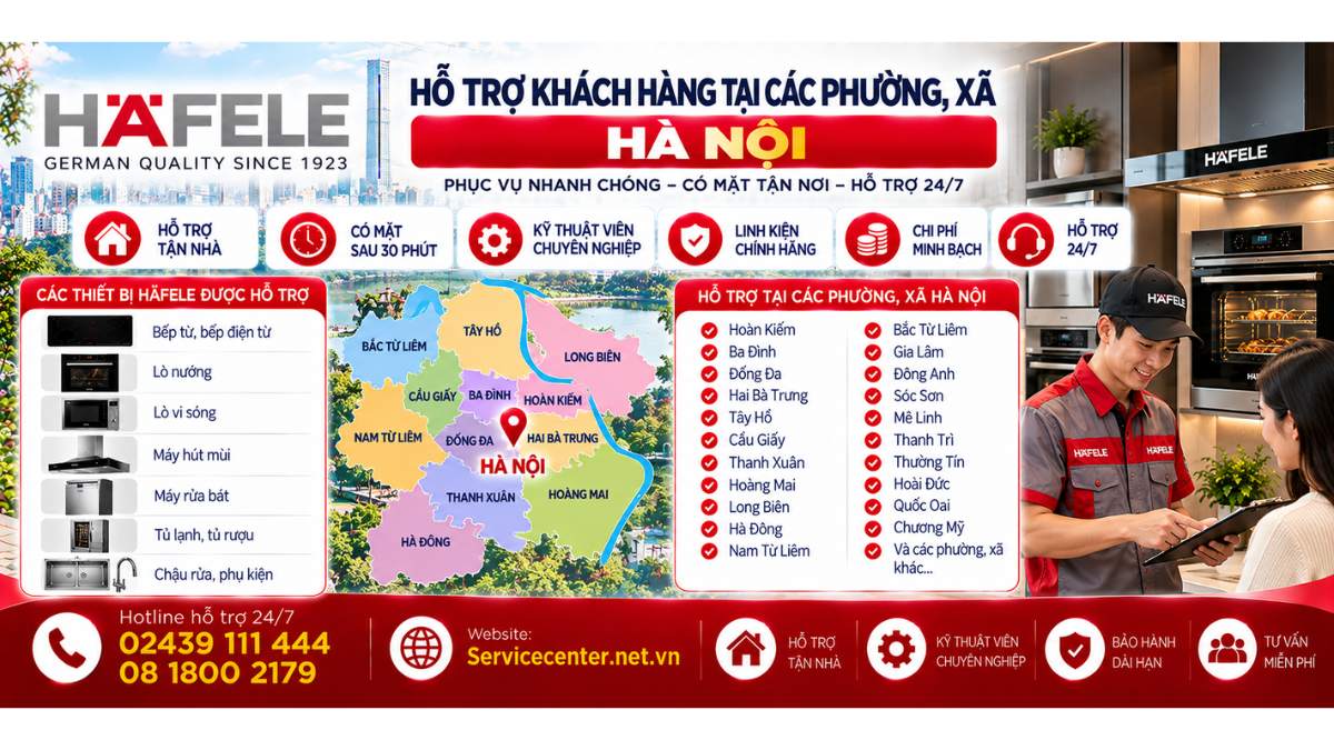 Hỗ trợ khách hàng tại các phường, xã Hà Nội Website: Servicecenter.net.vn   📞 Hotline: 02439 111 444  08 1800 2179