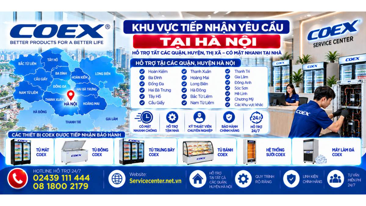 Khu vực tiếp nhận yêu cầu tại Hà Nội Website: Servicecenter.net.vn 📞 Hotline: 02439 111 444 08 1800 2179