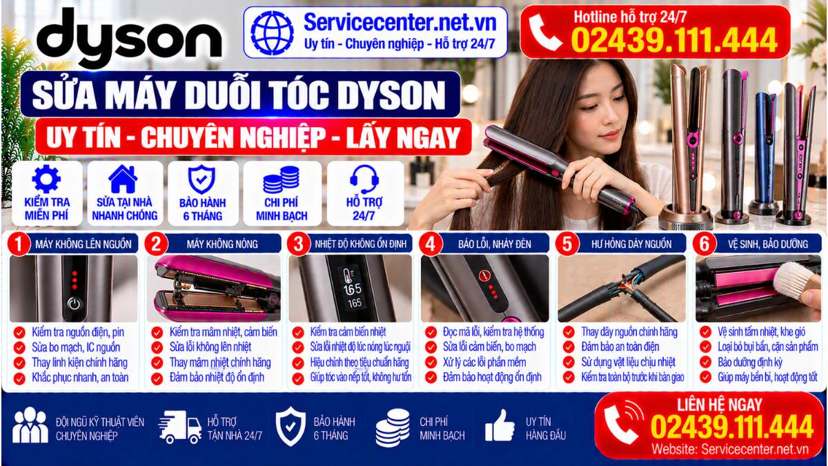 Sửa Máy Duỗi Tóc Dyson Website: Servicecenter.net.vn   📞 Hotline: 02439.111.444