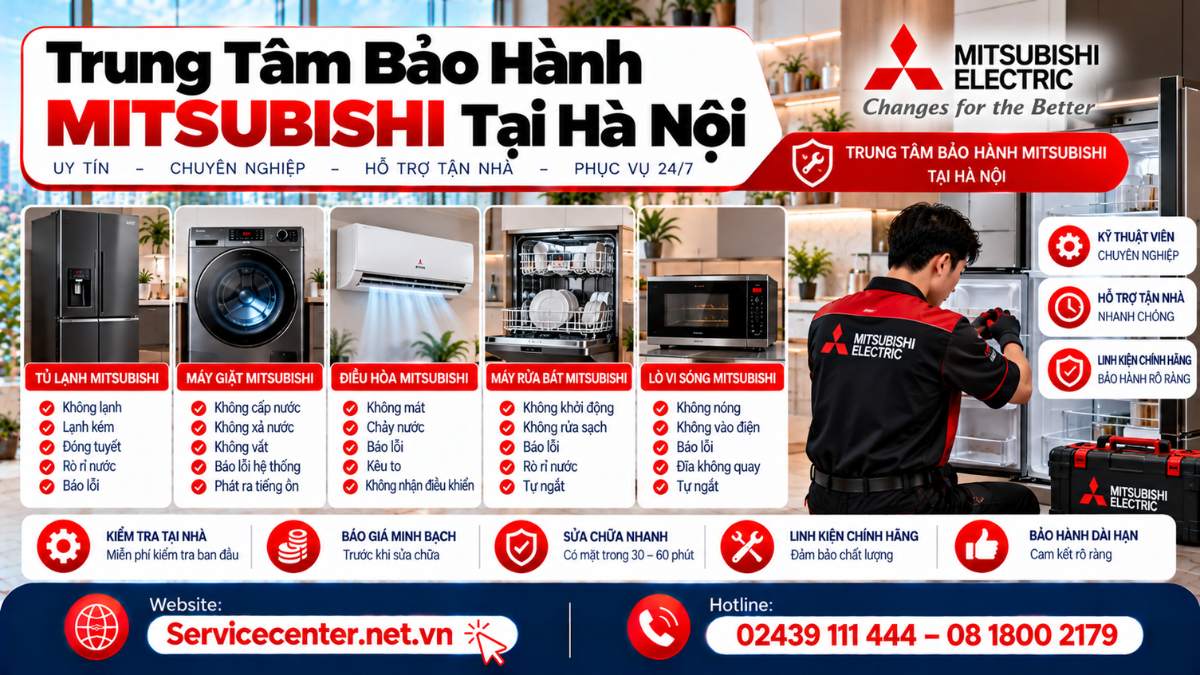 Trung Tâm Bảo Hành Mitsubishi Tại Hà Nội Website: https://Servicecenter.net.vn - Hotline: 02439 111 444 – 08 1800 2179