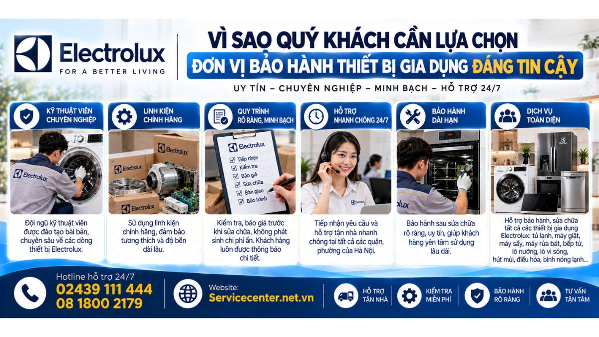 Vì sao quý khách cần lựa chọn đơn vị bảo hành thiết bị gia dụng đáng tin cậy Website: Servicecenter.net.vn 📞 Hotline: 02439 111 444 08 1800 2179